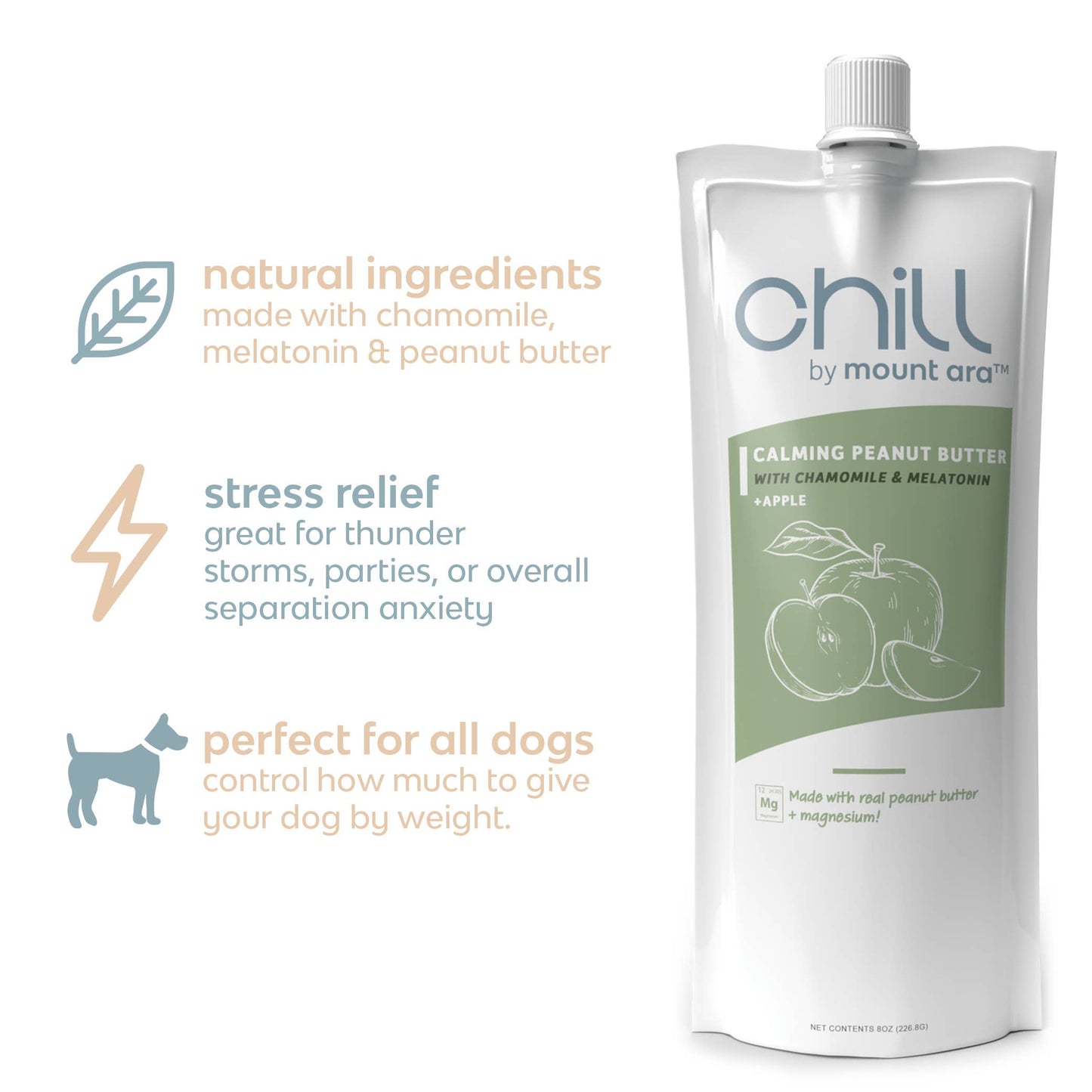 Calming Peanut Butter & Apple from Chill by Mount Ara
