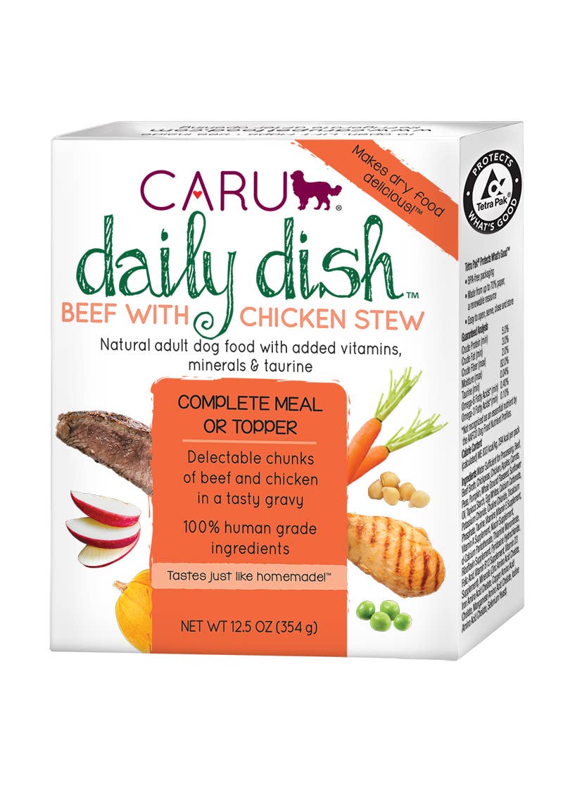 Caru Daily Dish Beef With Chicken Stew for Dogs