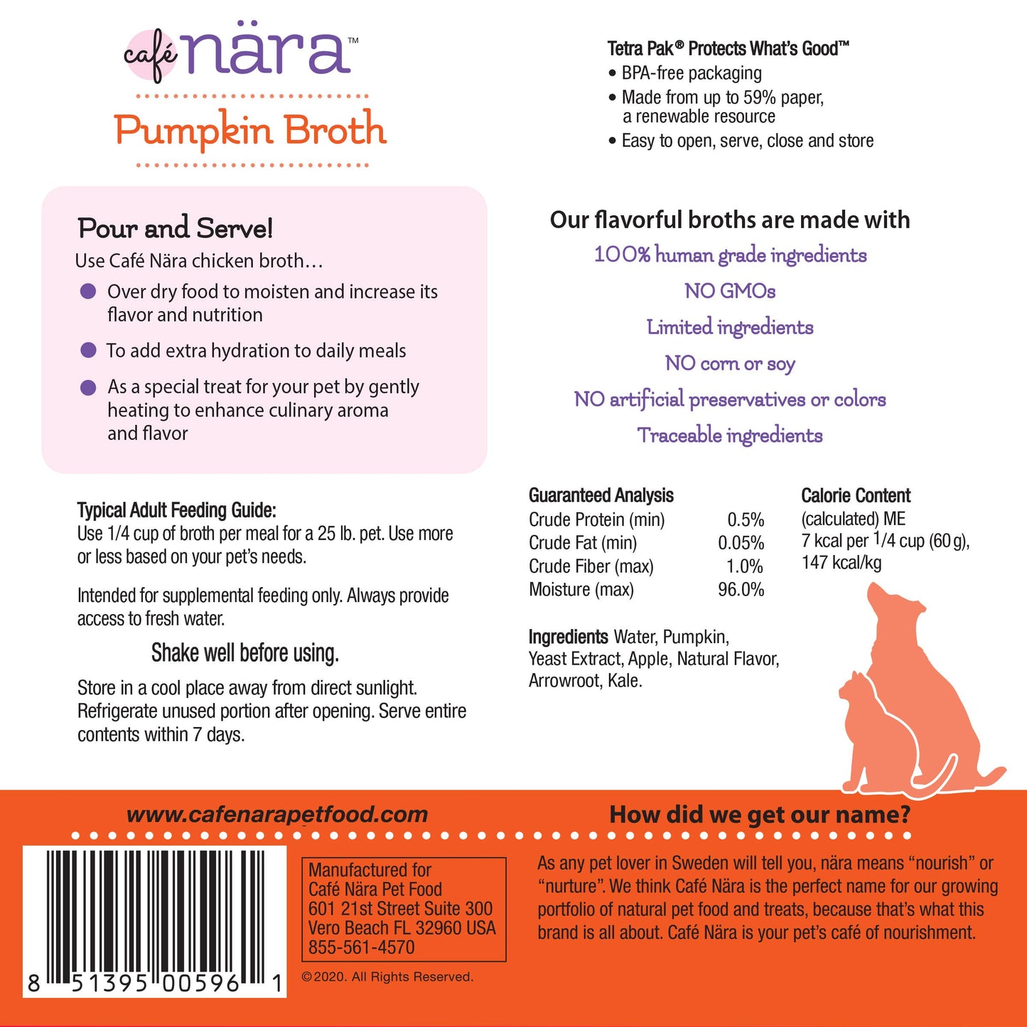 Cafe Nara Pumpkin Broth for Dogs & Cats
