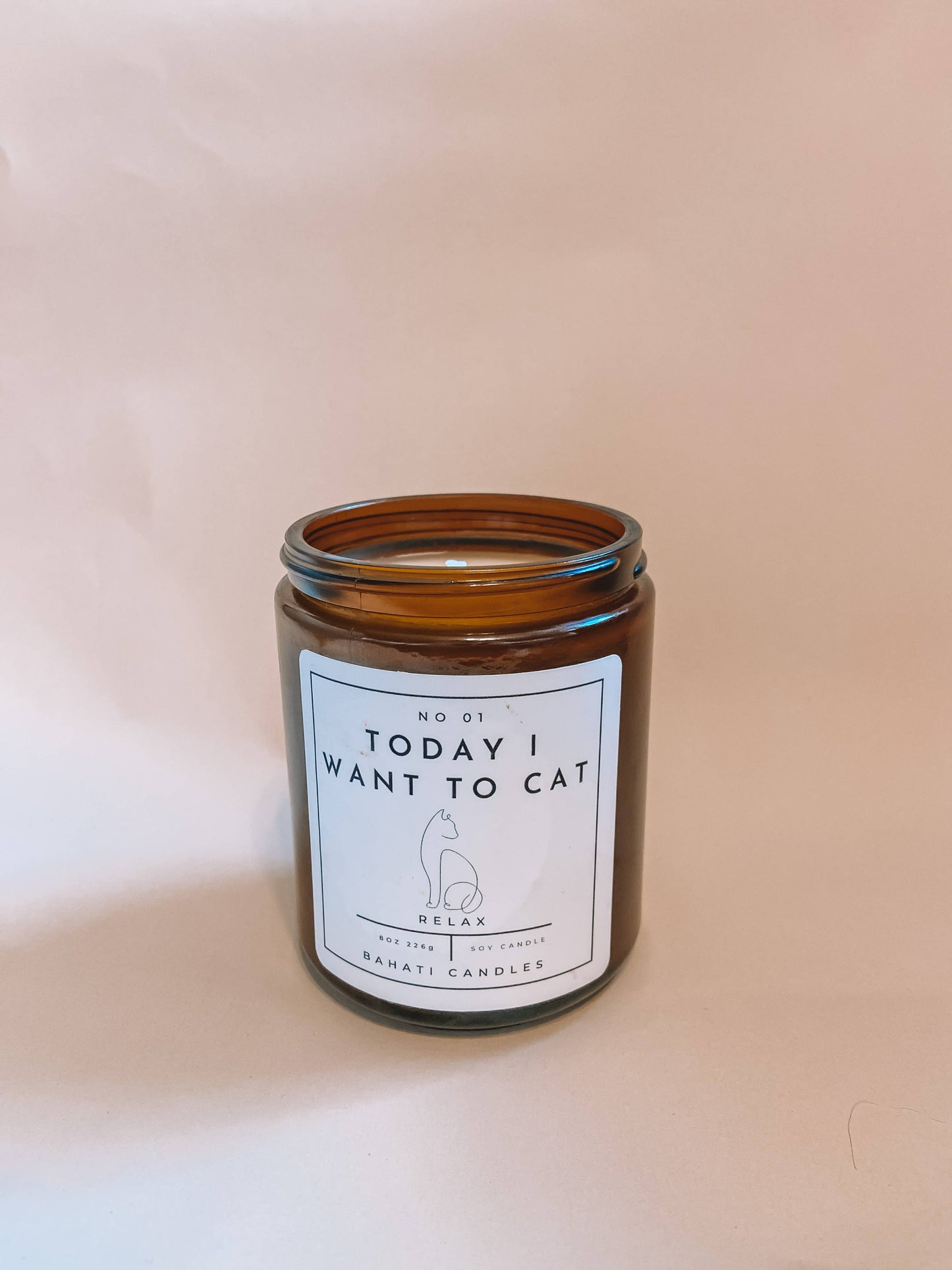 Today I Want to Cat Soy Candle