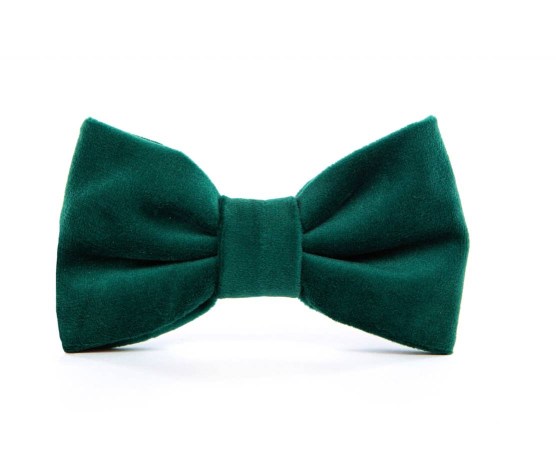 Forest Green Velvet Bow Tie