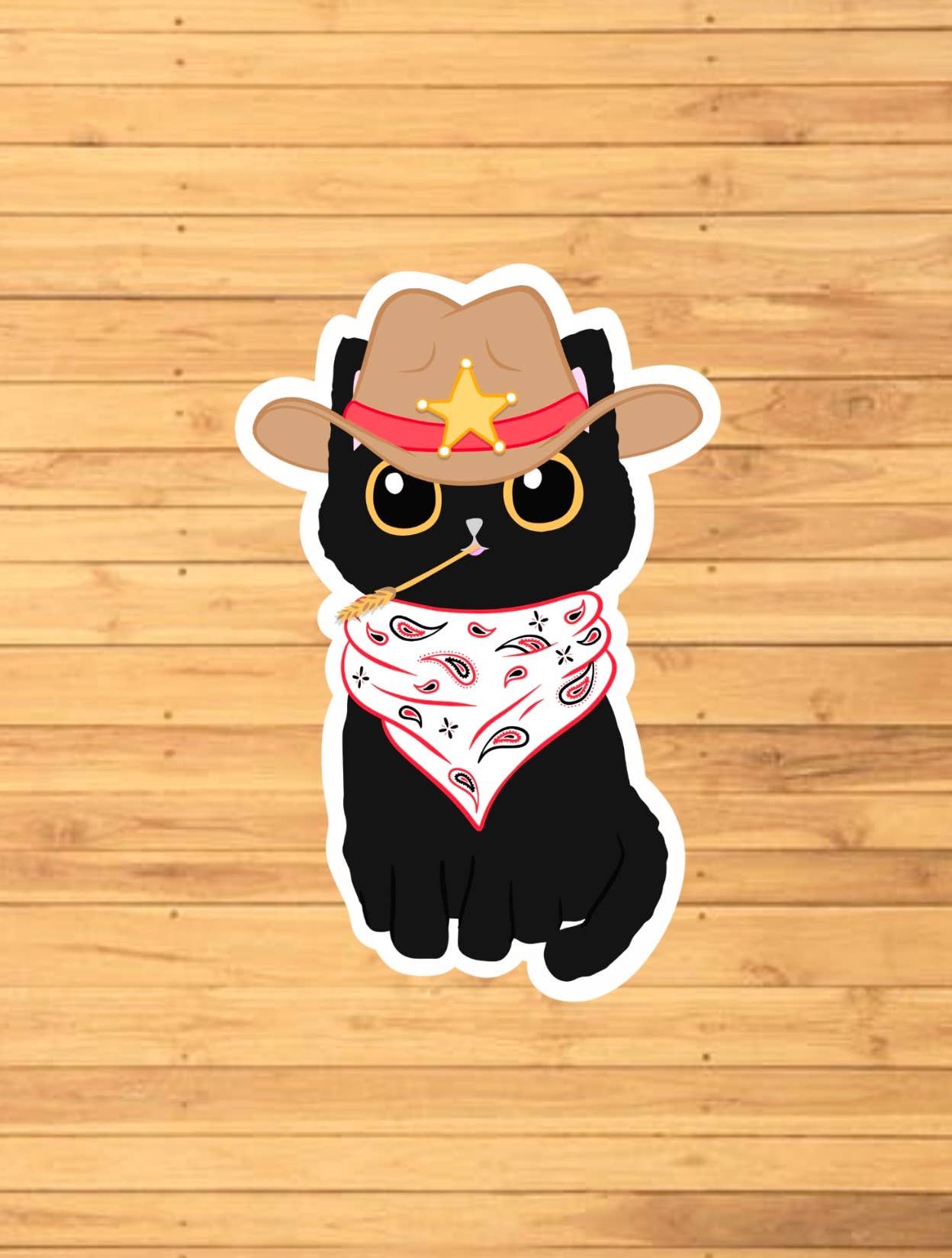 Meowdy Cat Sticker