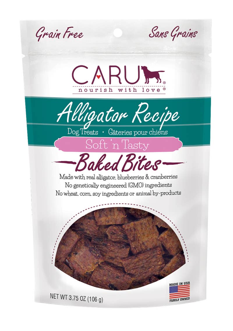 Caru Soft 'n Tasty Alligator Recipe Bites for Dogs