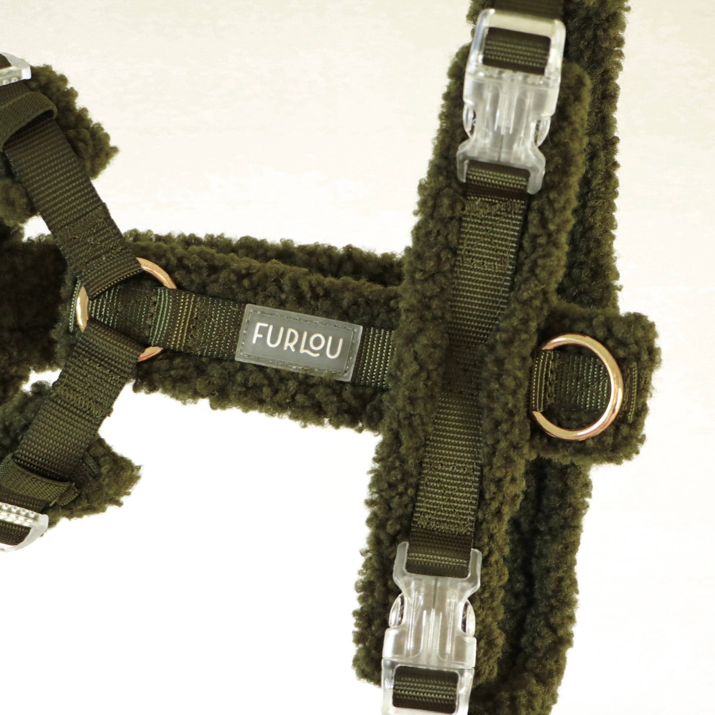 Olive Green Sherpa Dog Harness