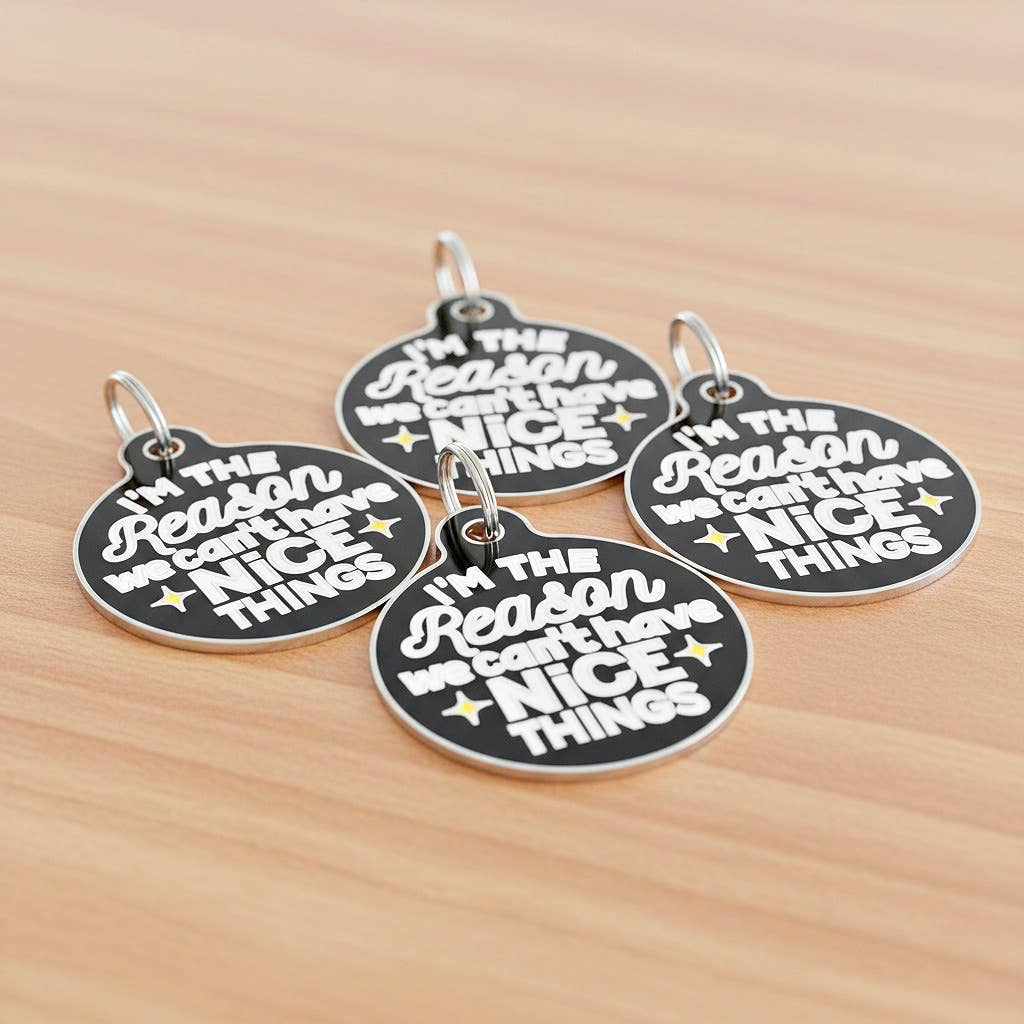 Dog ID Tag Charm - Can't Have Nice Things