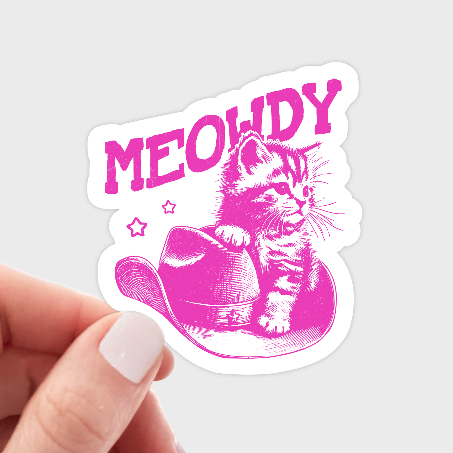 Meowdy Sticker
