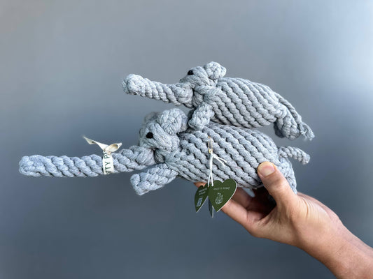 Large Eco-Elephant Rope Toys