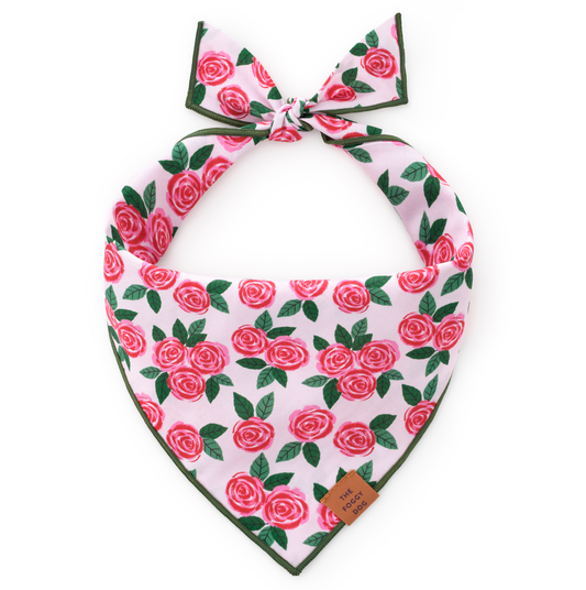 Rosette Dog Bandana: L - up to 26”
