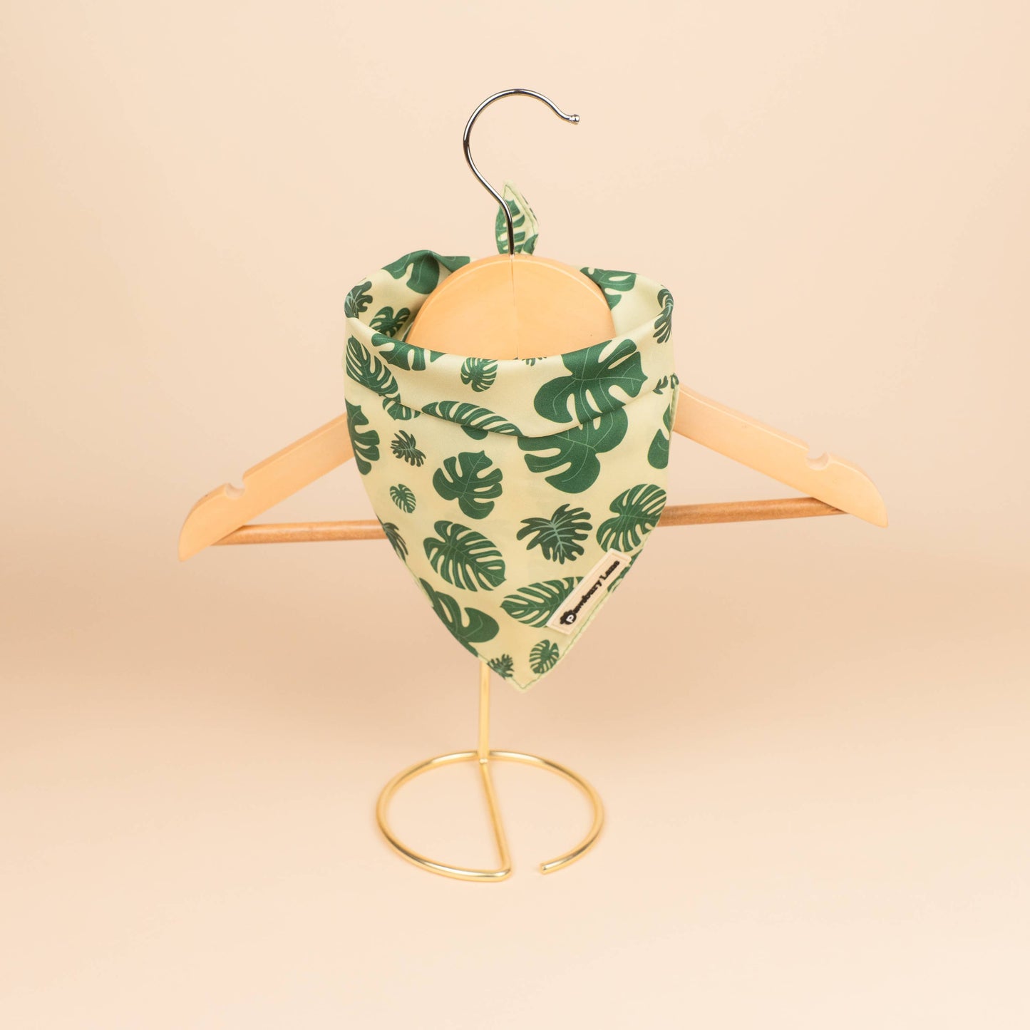 Matching Headband and Bandana - Monstera