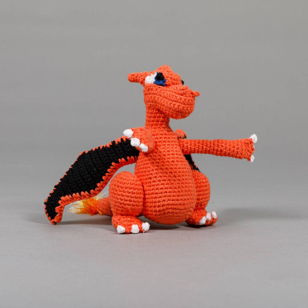 Hand Crochet Dragon Dog Toy: Large