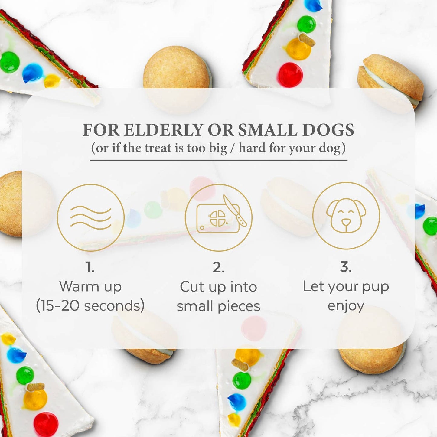 Dog Macarons - 6 Pack: Cheese