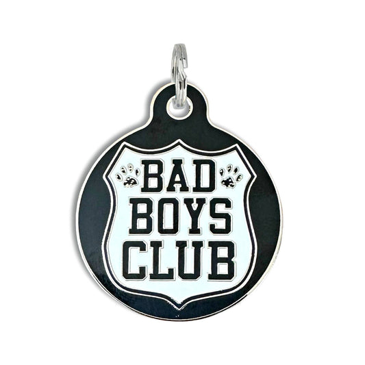 Dog ID Tag with Personalized QR Code - Bad Boys Club