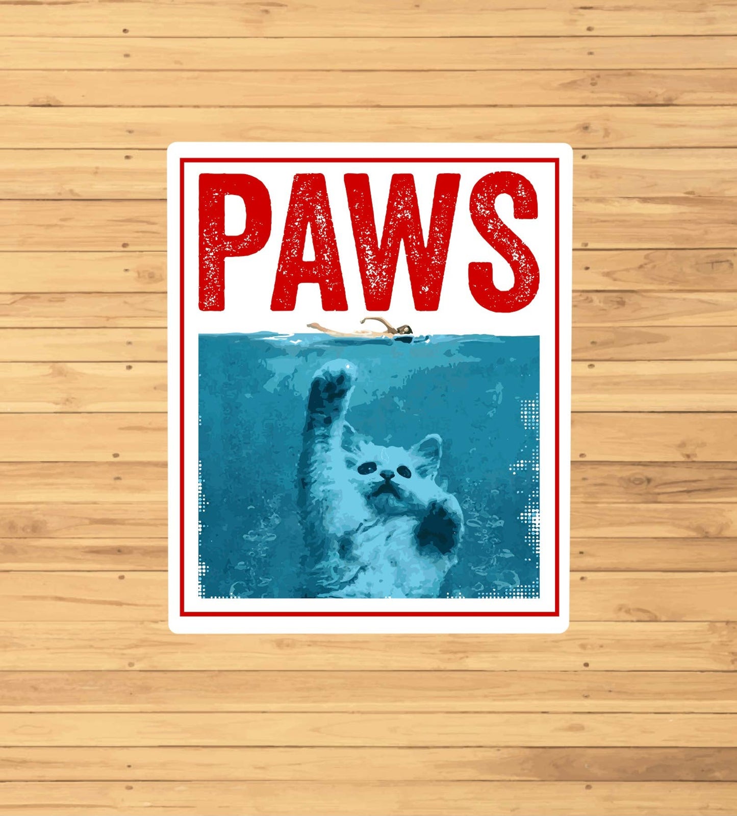 Paws Movie Poster Sticker