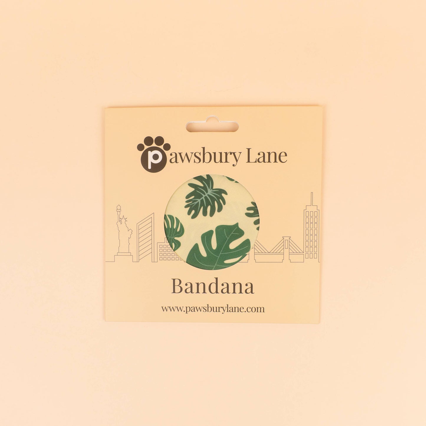 Matching Headband and Bandana - Monstera