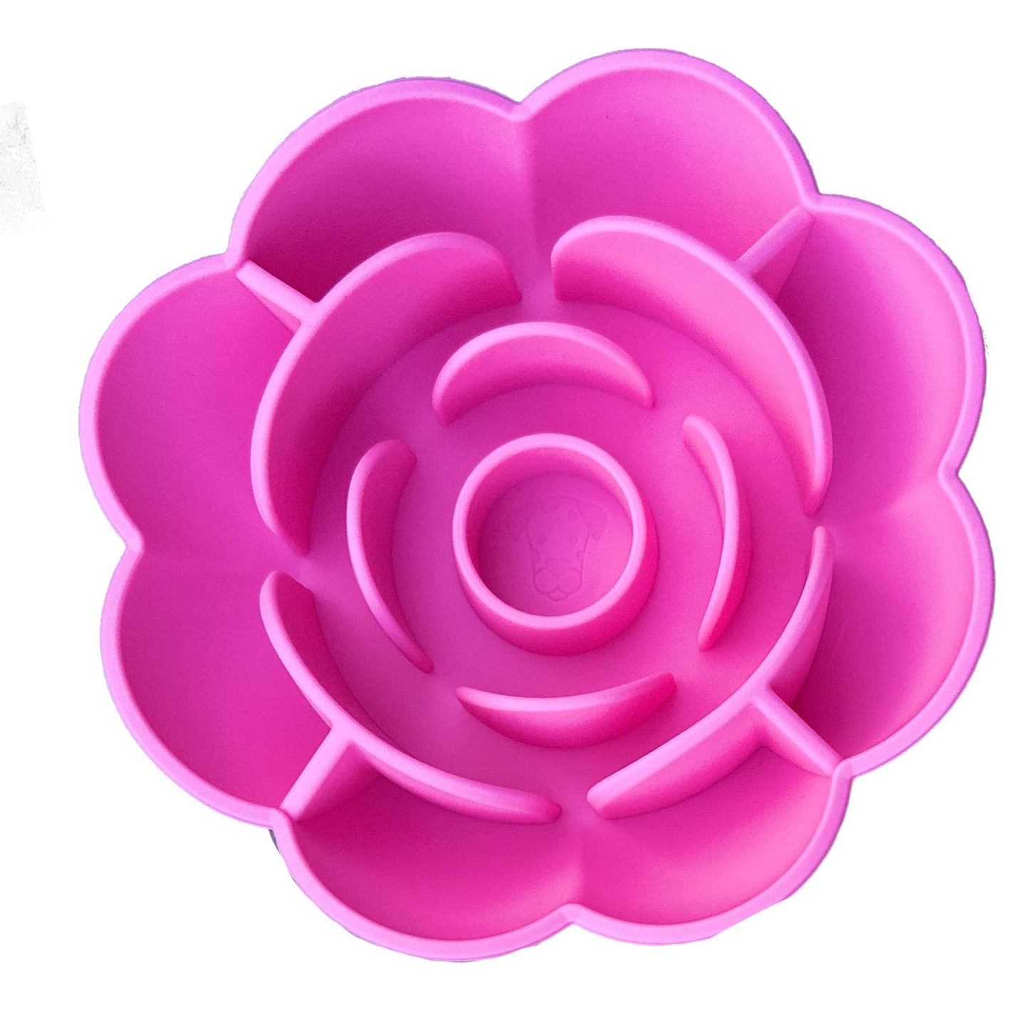 Slow Feeder Bowl with Suction Cup Base Flower | Silicone: Bubblegum Pink