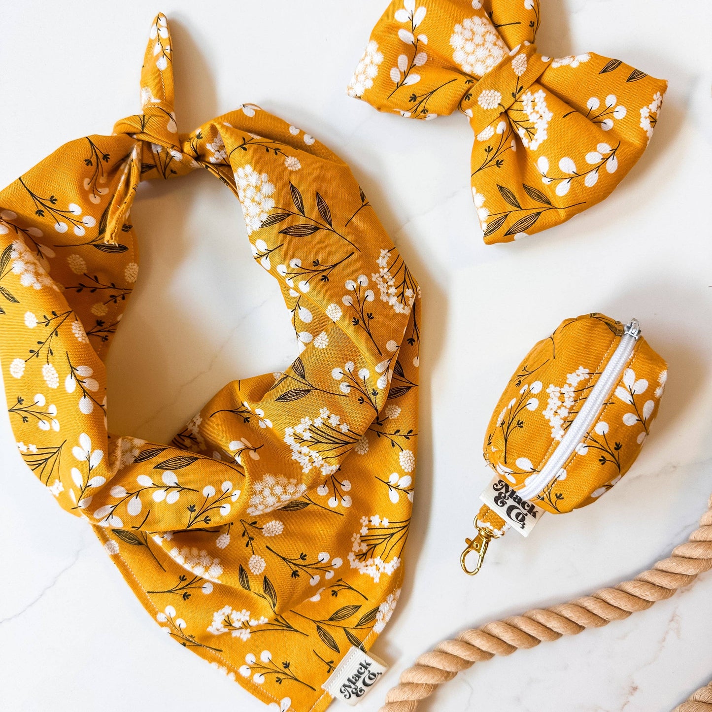 Marigold Meadow Plush Bow: Large