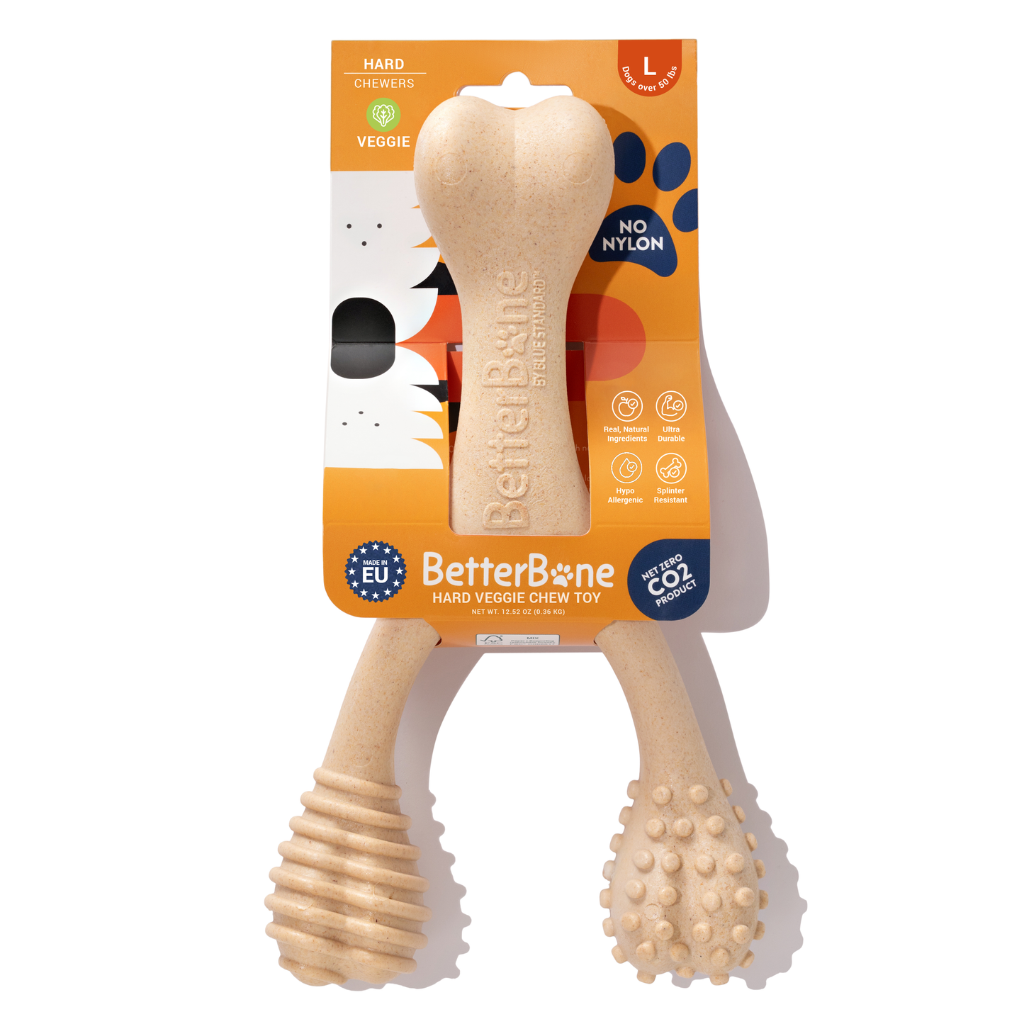 BetterBone Wishbone Plant Based Chew Toy - LARGE SIZE: Moderate / Venison / Large