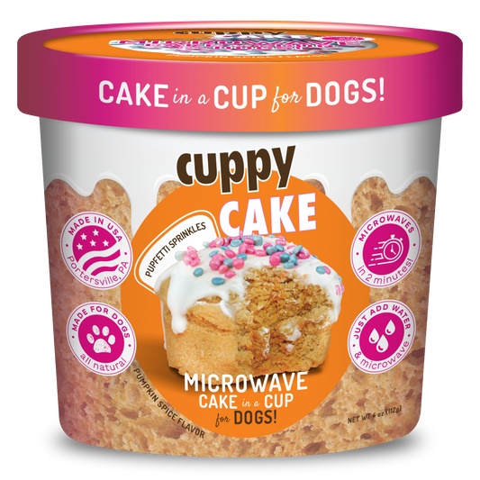 Cuppy Cake - Microwave Dog Birthday Cake in A Cup - Pumpkin