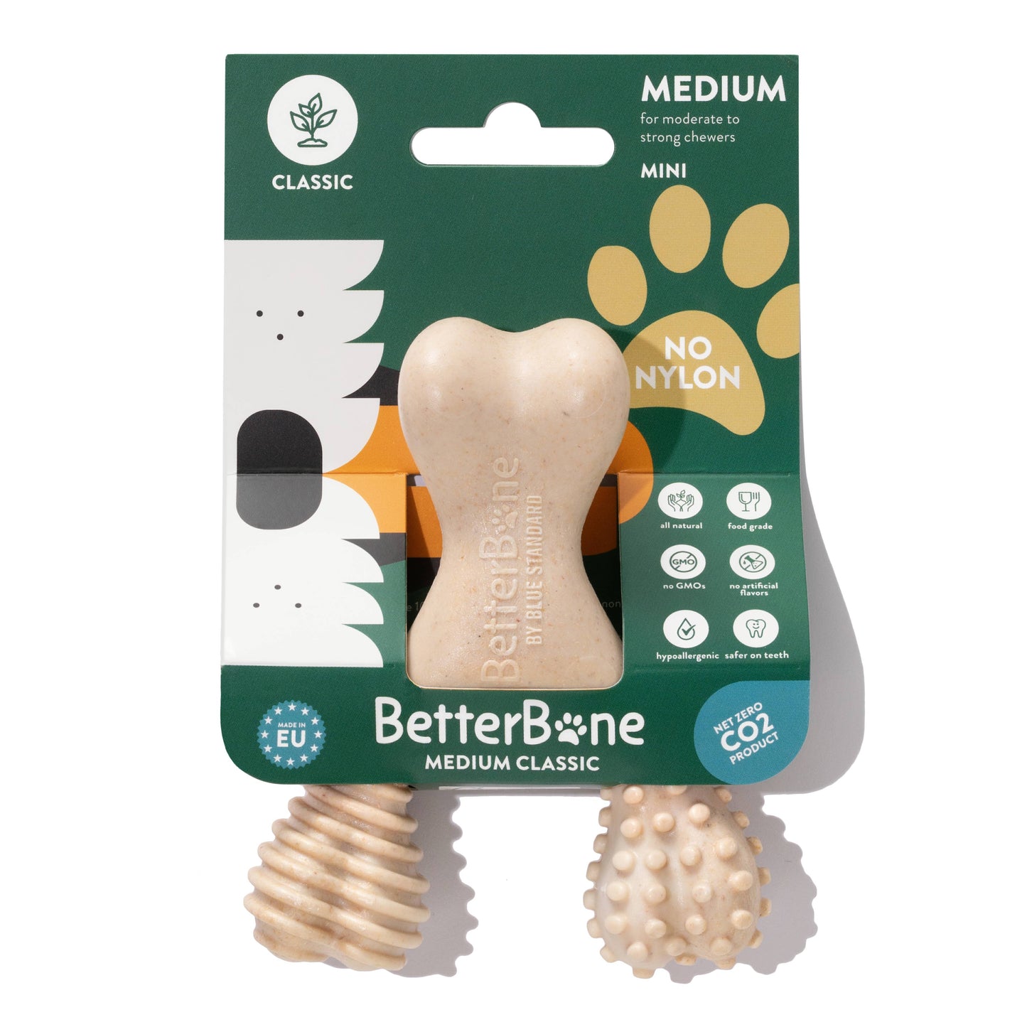 BetterBone MEDIUM - Natural, No Nylon, Softer Than Nylon ECO: Natural Venison / SMALL