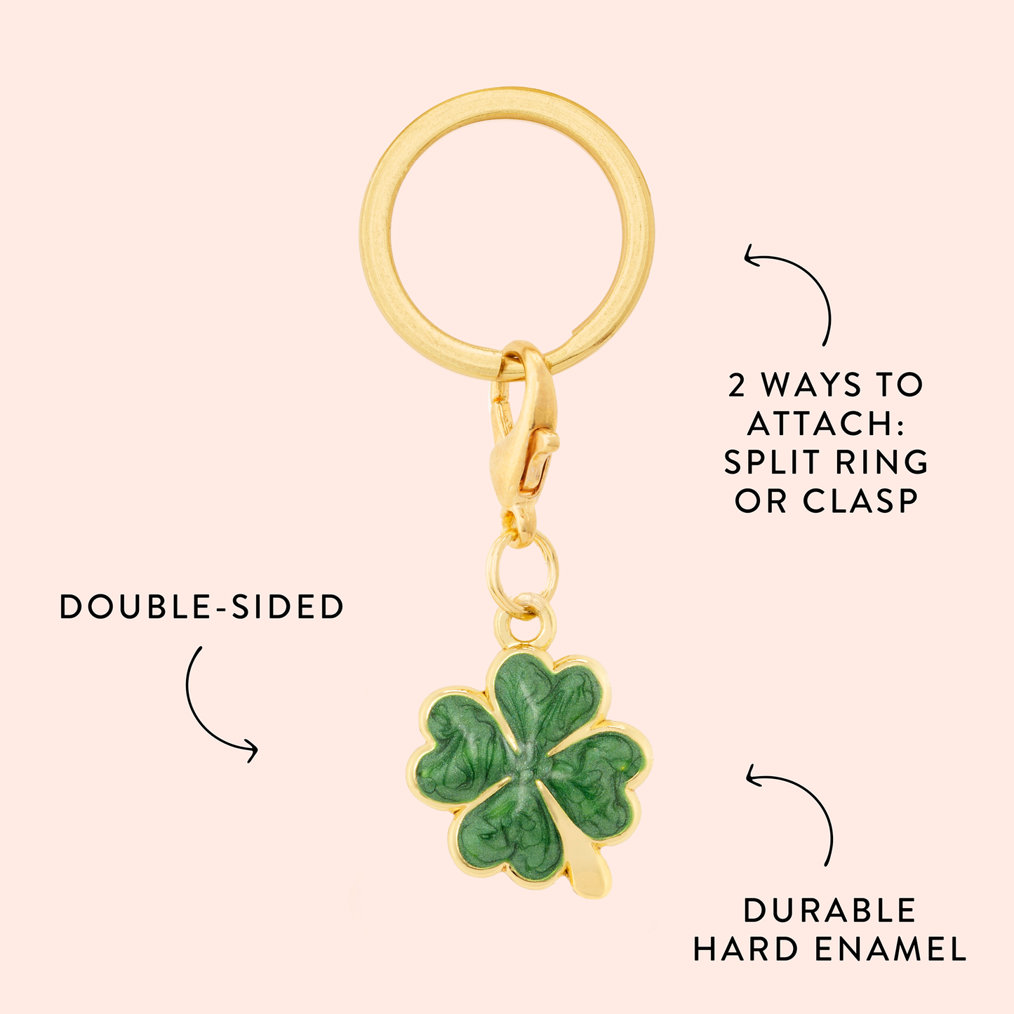 Lucky Clover Collar Charm