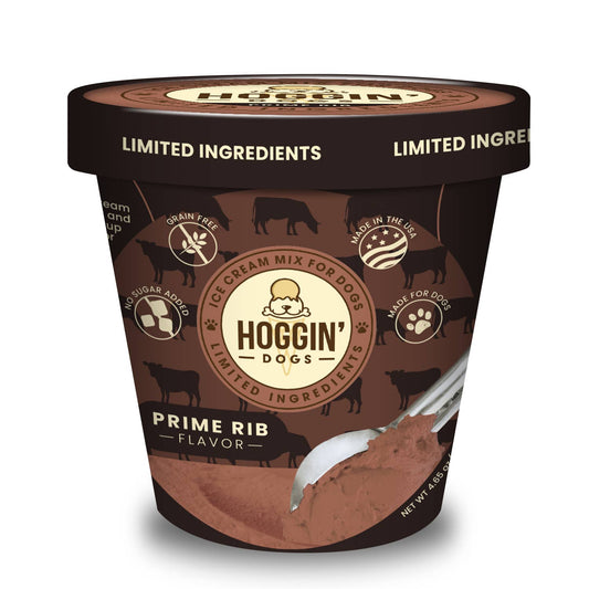 Hoggin' Dogs No Sugar Added Ice Cream Mix for Dogs: Prime Rib / 4.65 oz