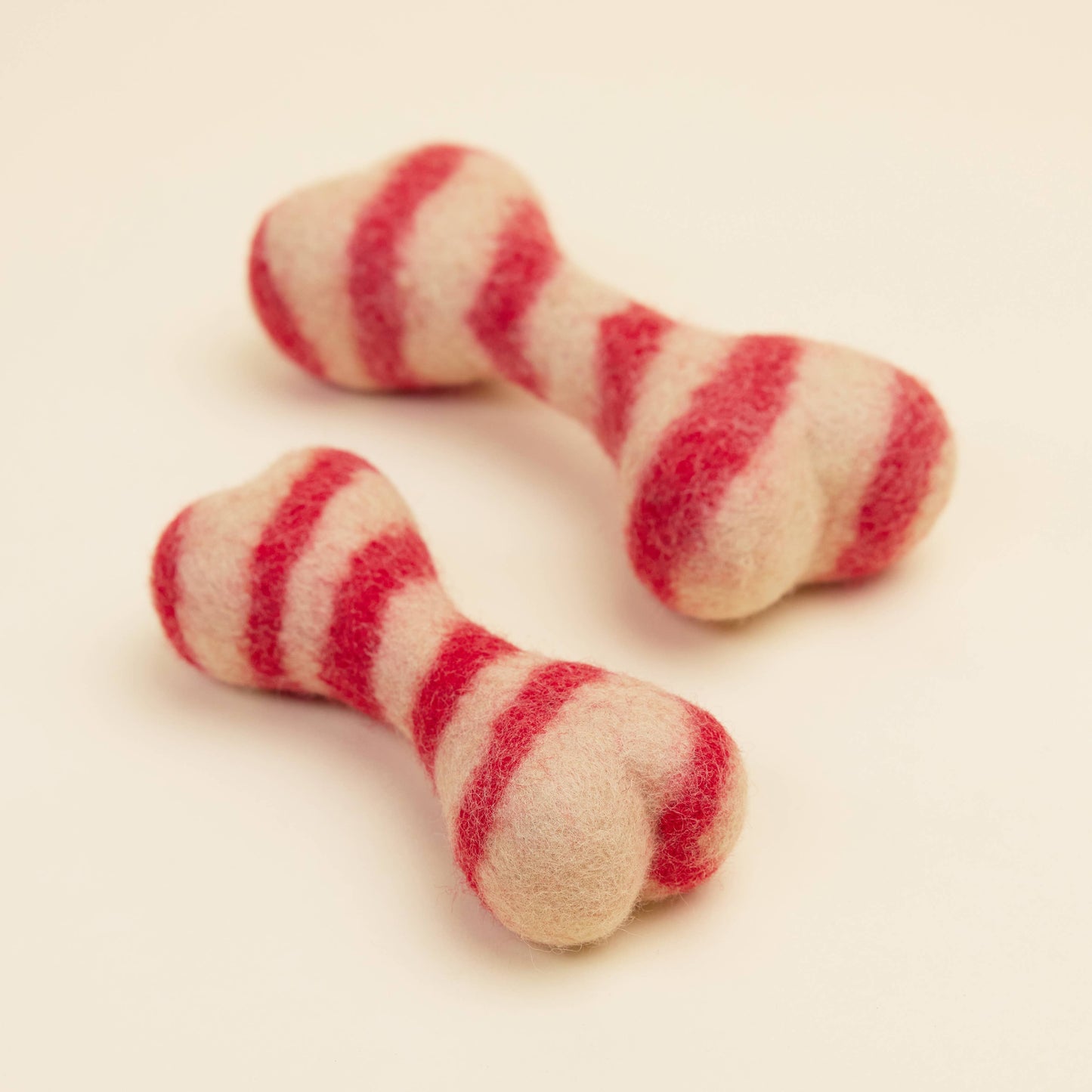 Modern Beast Candy Cane Wool Bone