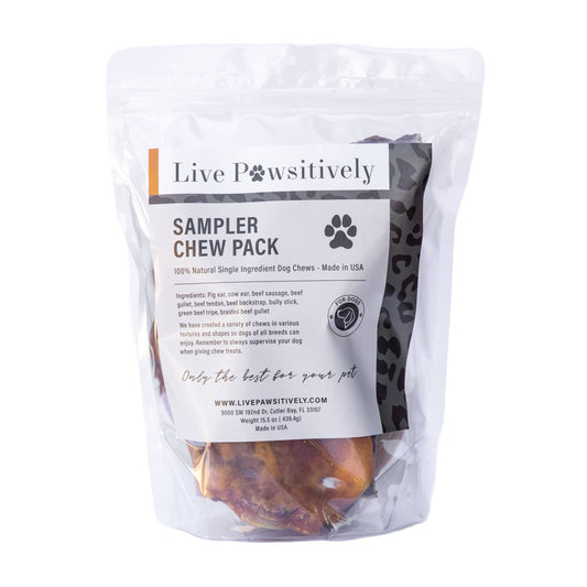 Sampler Chew Pack - Single Ingredient Beef Dog Treats