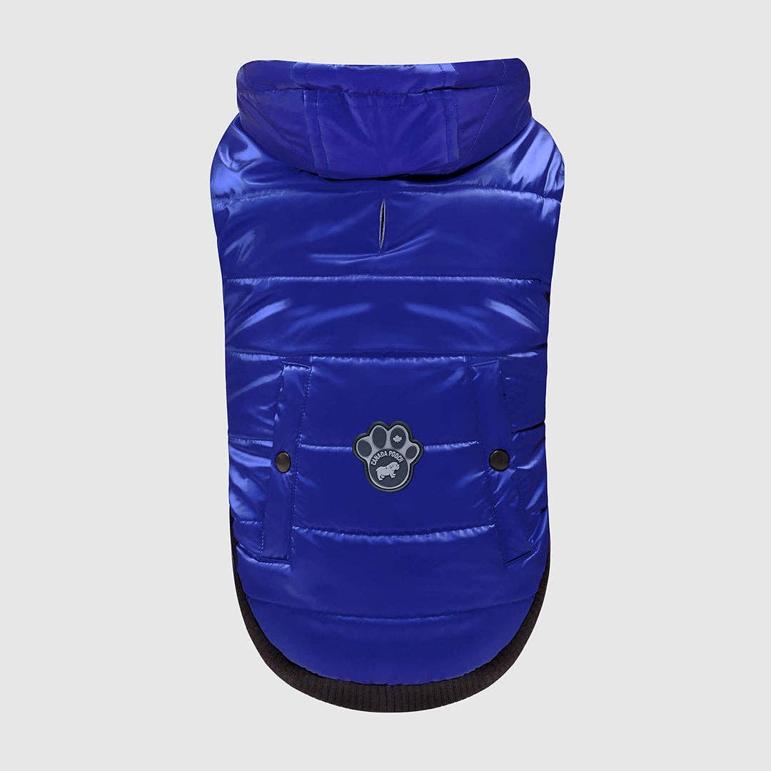 Shiny Puffer Vest- Dog Coat: Iridescent / 16