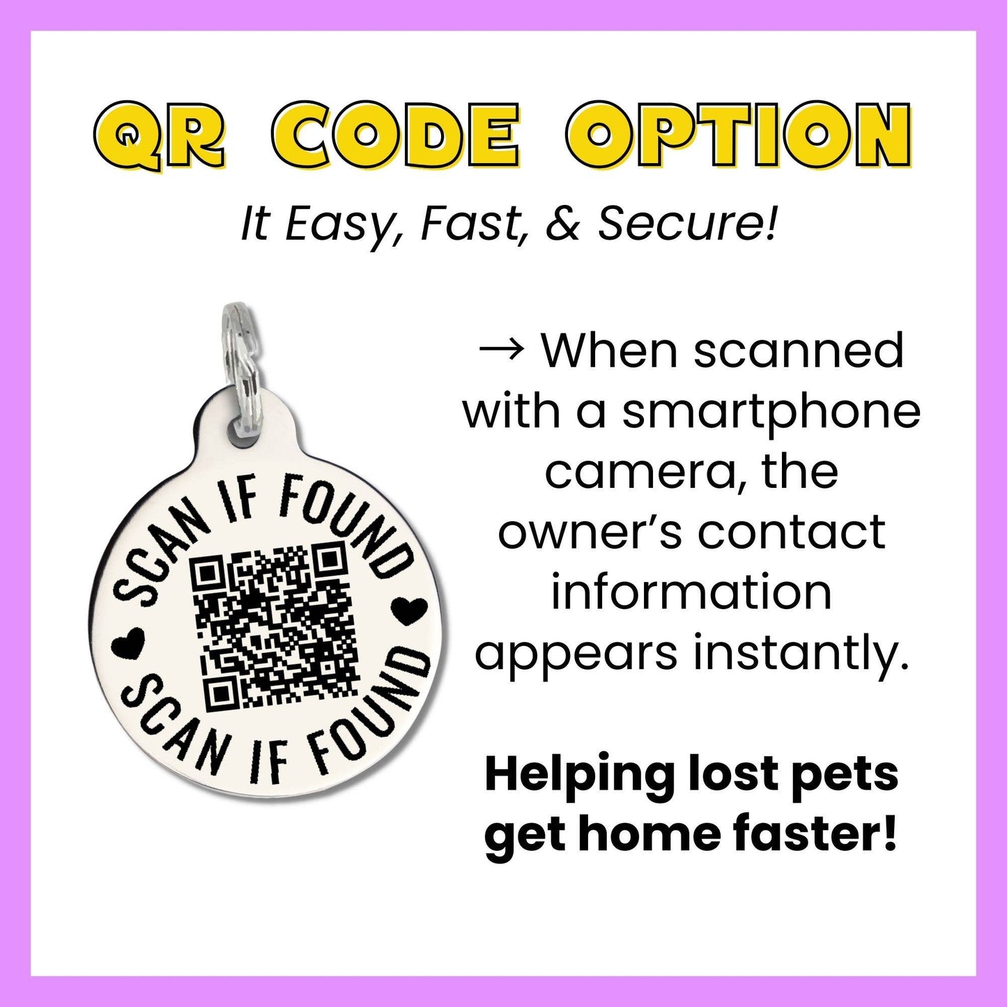 Dog Tag Scannable QR Code - Socially Impaired