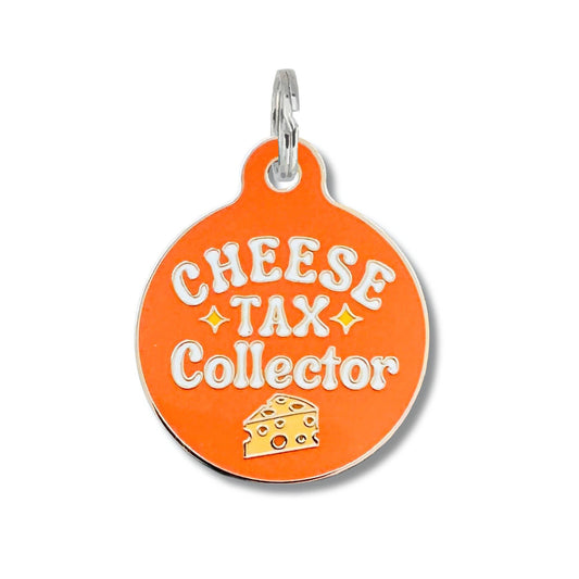 Dog Tag w/ Personalized QR Code - Cheese Tax Collector