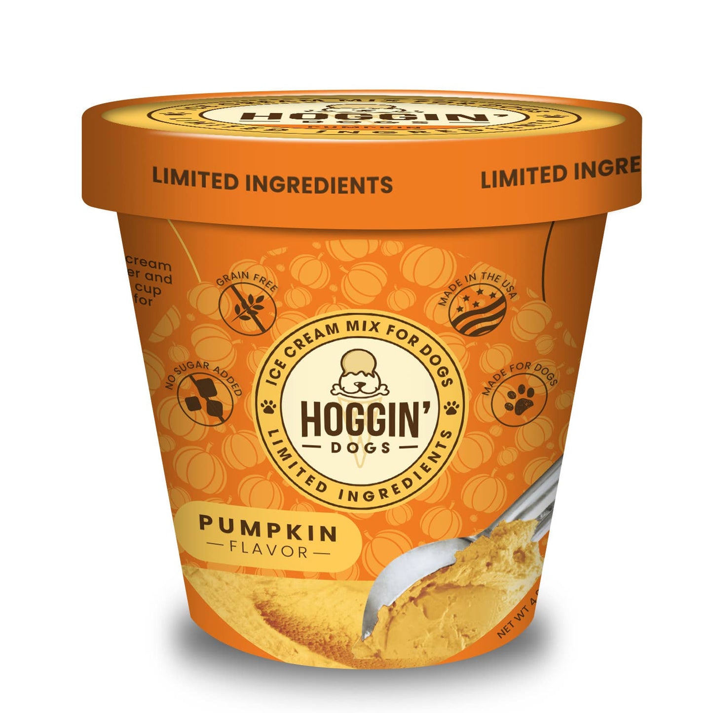 Hoggin' Dogs No Sugar Added Ice Cream Mix for Dogs: Pumpkin / 4.65 oz