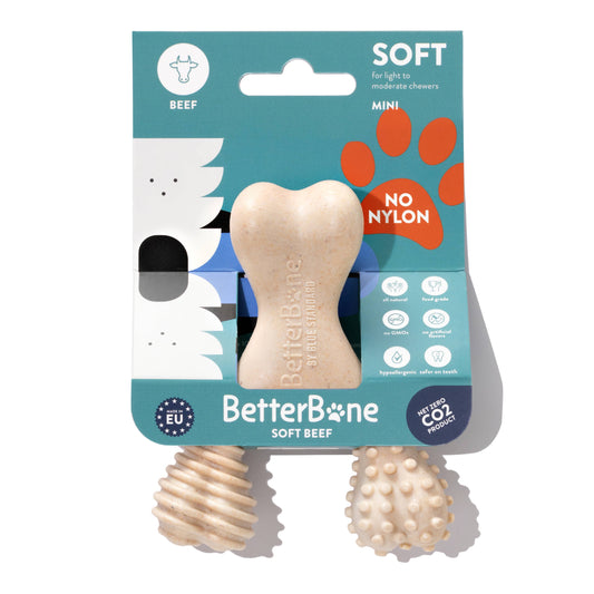 BetterBone Beef Flavored Mini Size, Soft Density