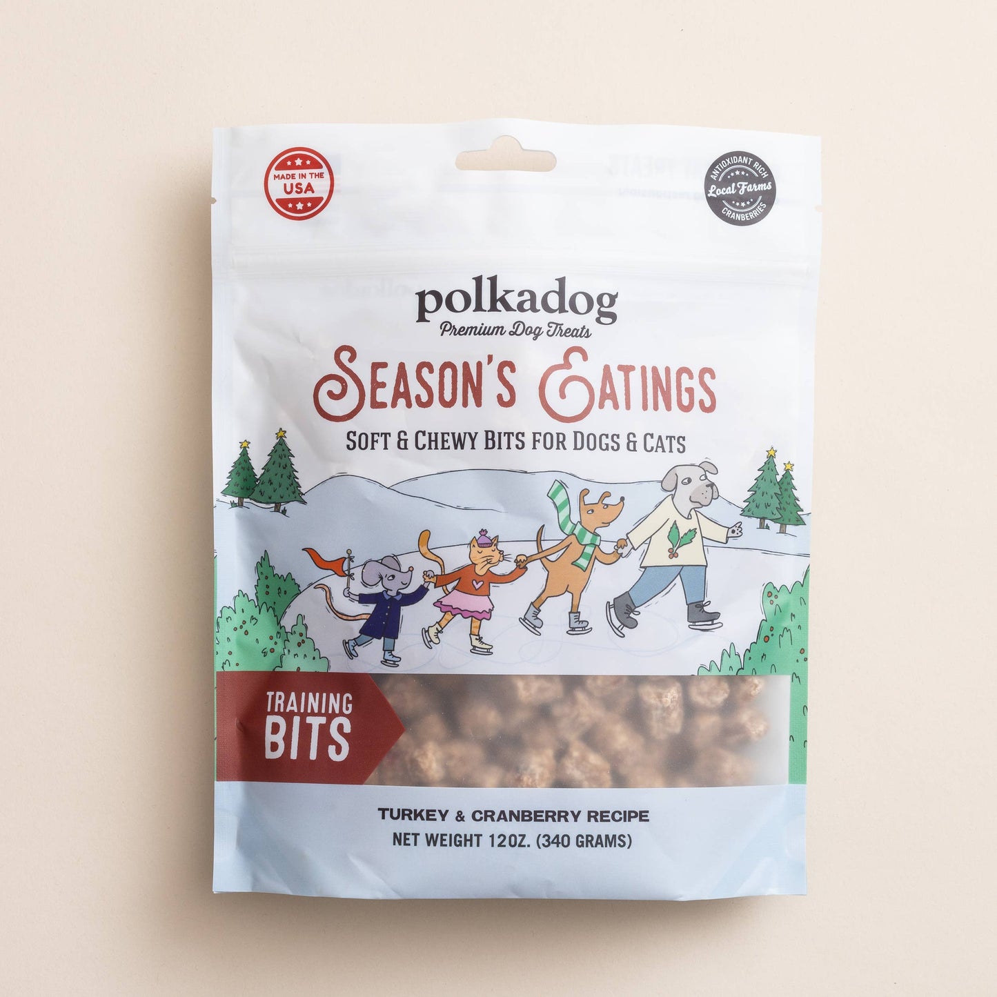 Holiday Pouch: Seasons Eatings (Turkey & Cranberry) - 10oz