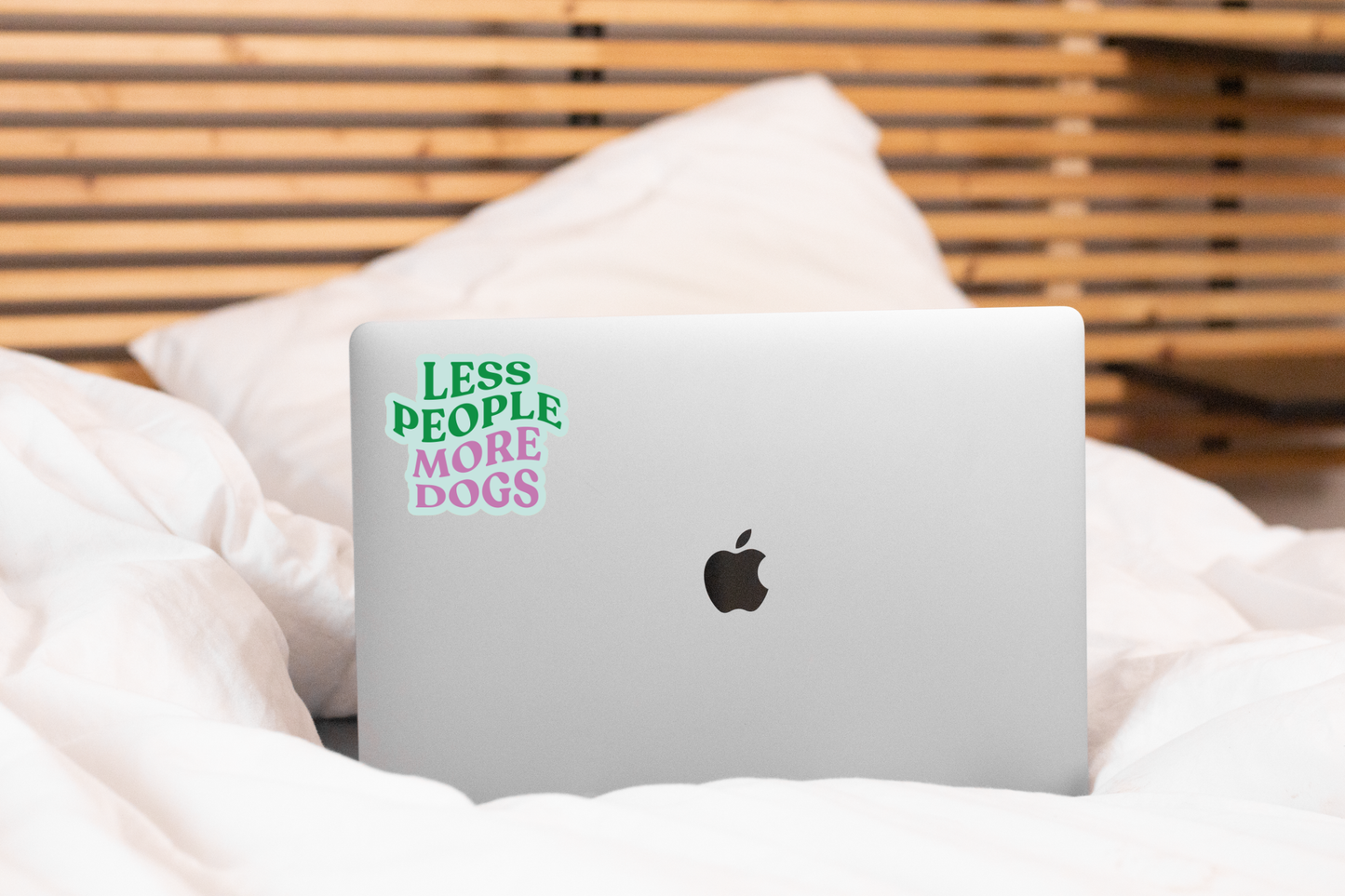 Less People More Dogs Sticker