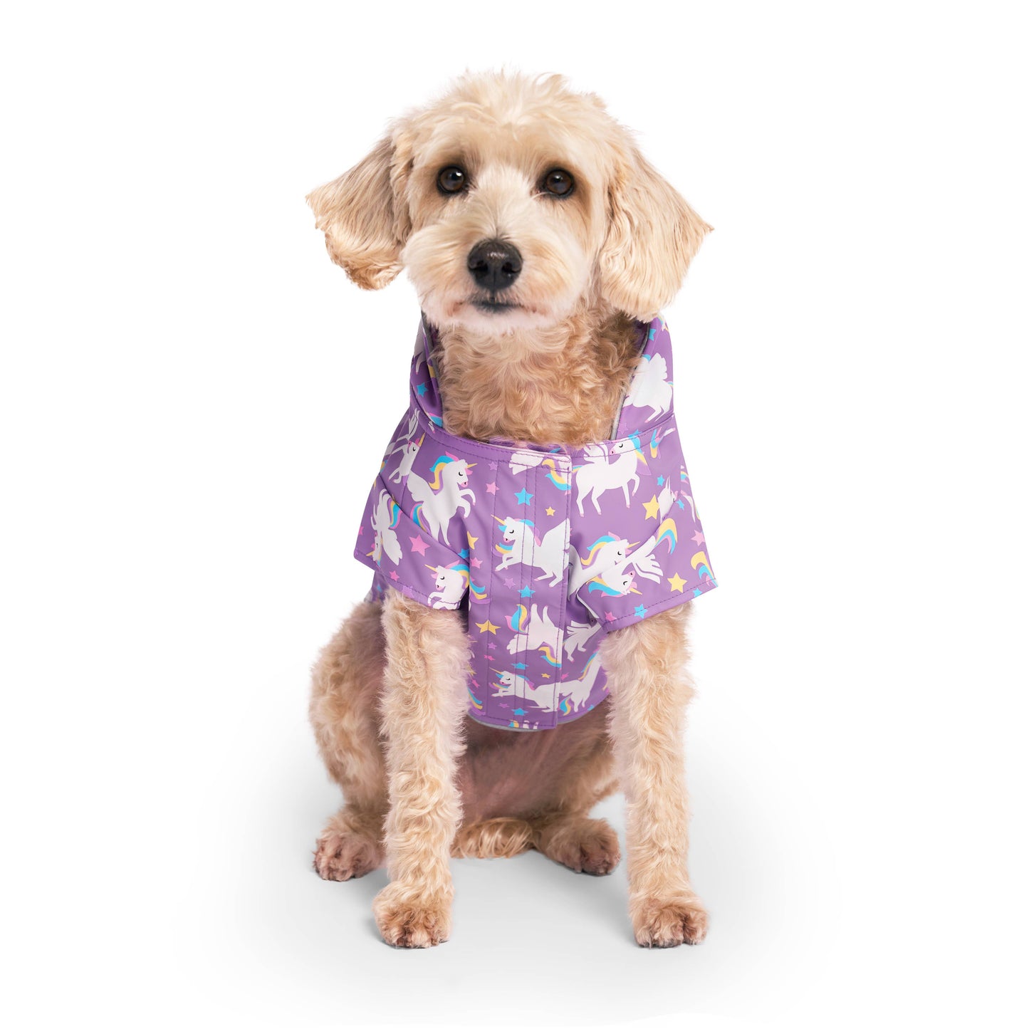 Torrential Tracker Dog Raincoat (Wet Reveal Unicorns): Wet Reveal Unicorns / 10