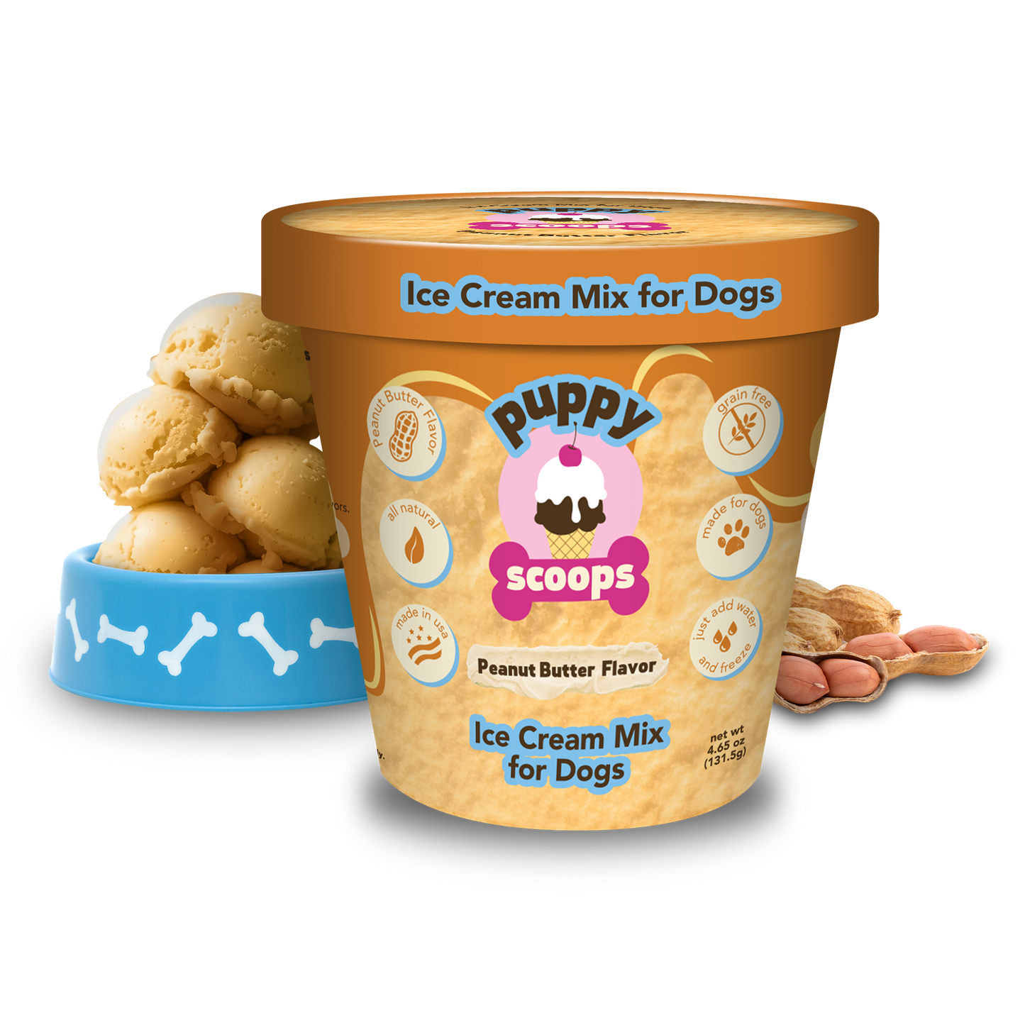 Puppy Scoops Ice Cream Mix for Dogs: Carob / 4.65 oz