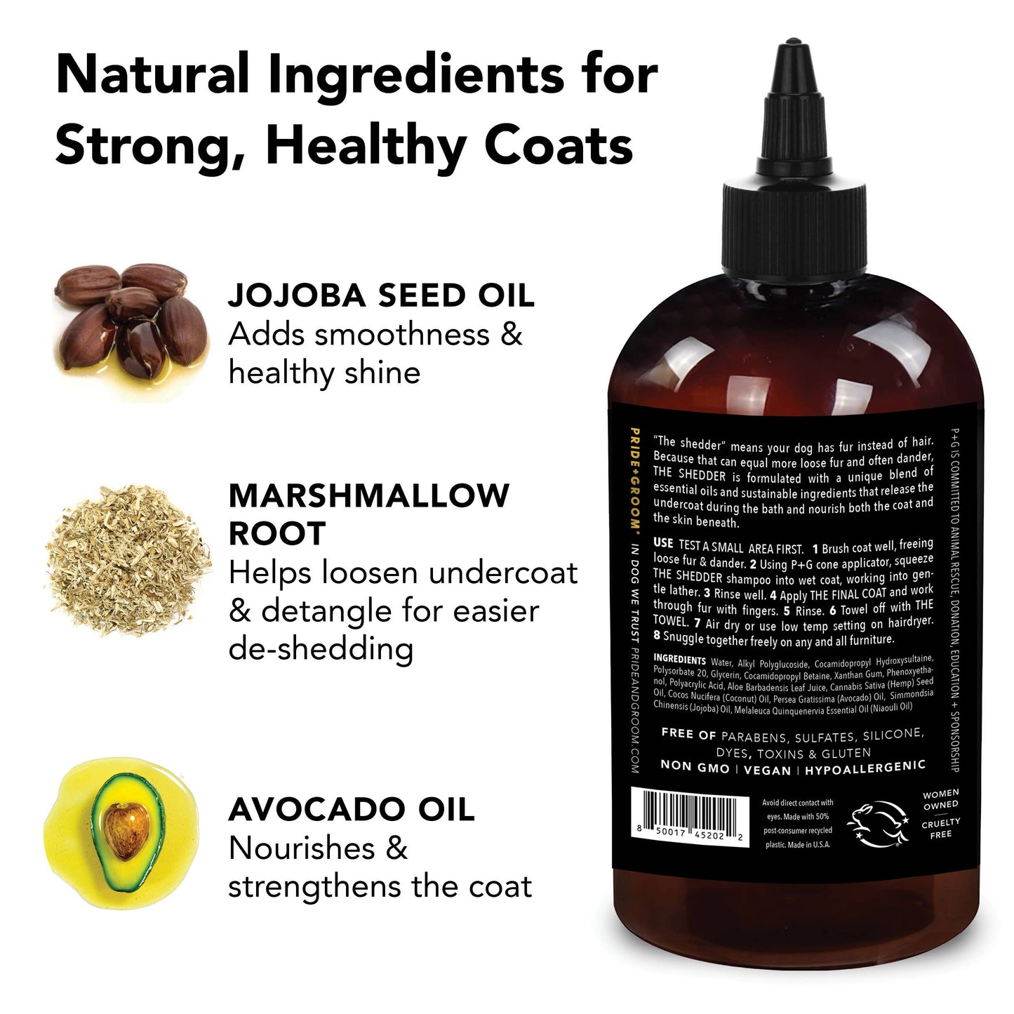 THE NON SHEDDER Shampoo, 12oz