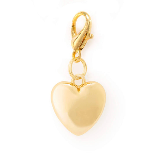 Heart of Gold Collar Charm: Charm Only