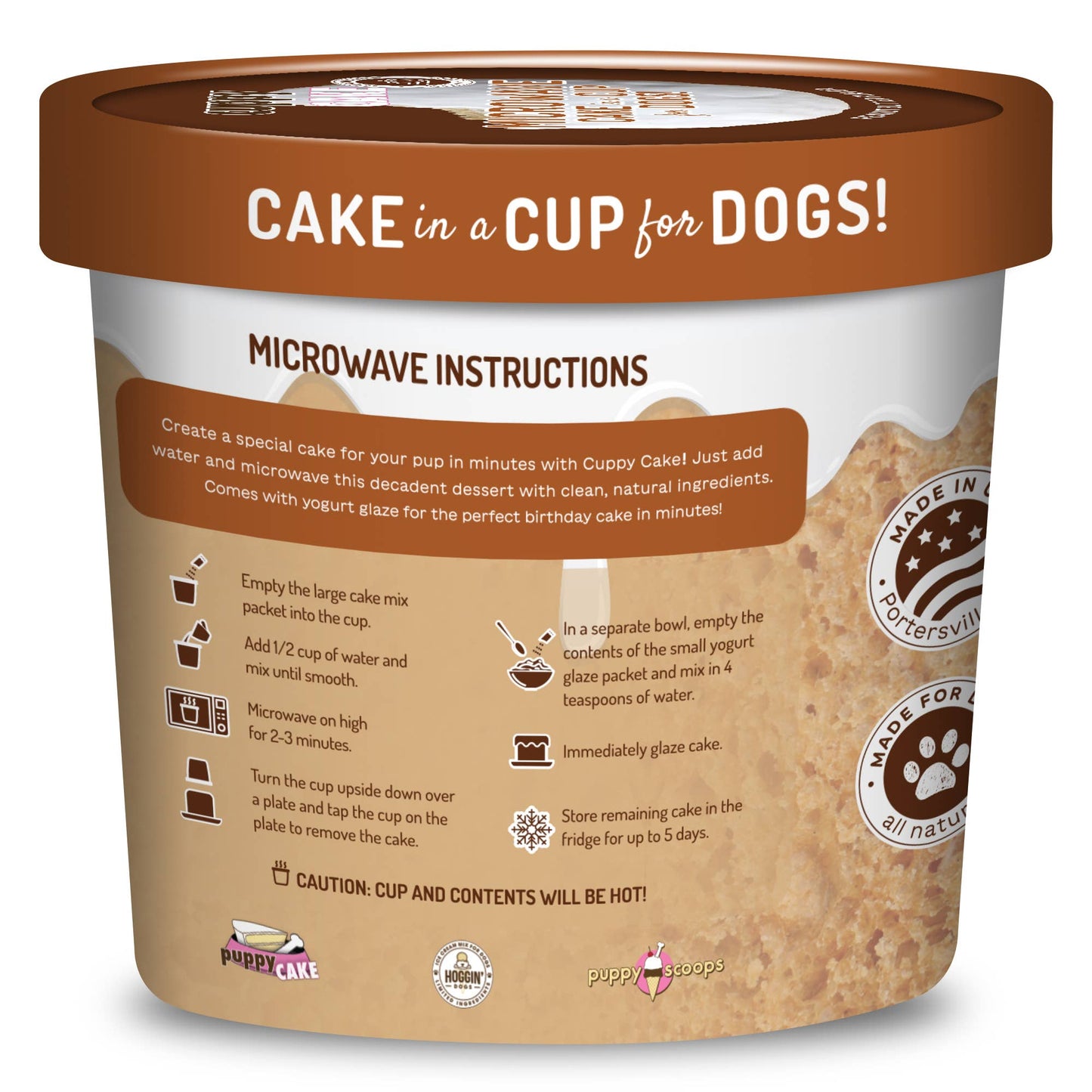 Cuppy Cake - Microwave Dog Birthday Cake in A Cup - Peanut