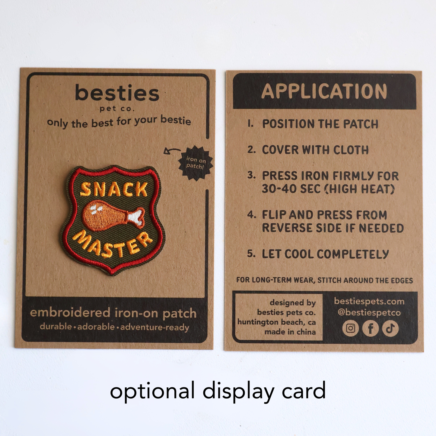 I Need Space | Velcro or Iron-On Patch for Pets