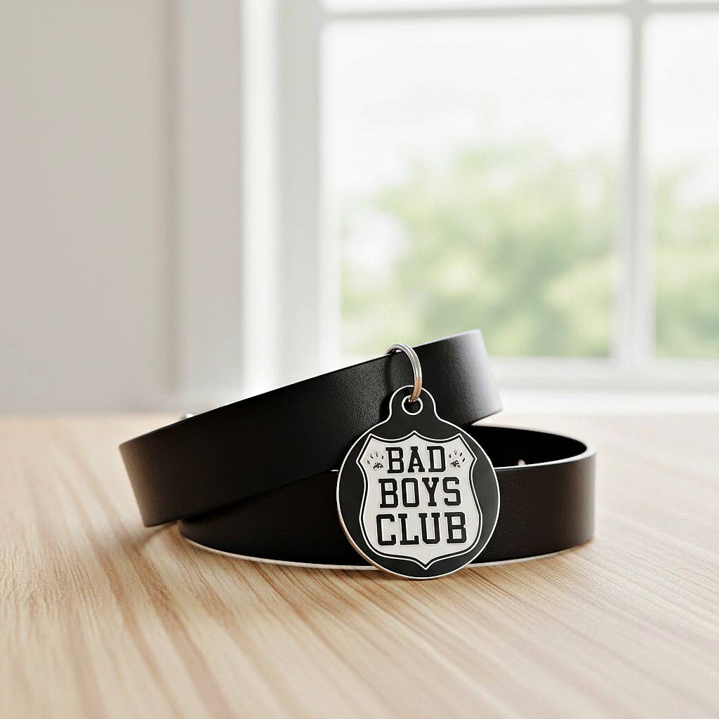 Dog ID Tag with Personalized QR Code - Bad Boys Club