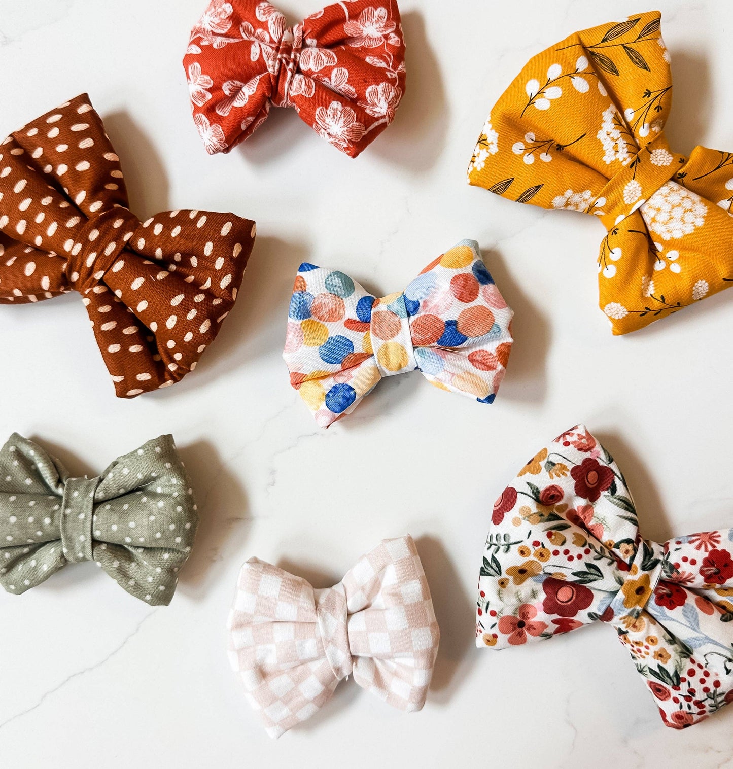 Marigold Meadow Plush Bow: Large