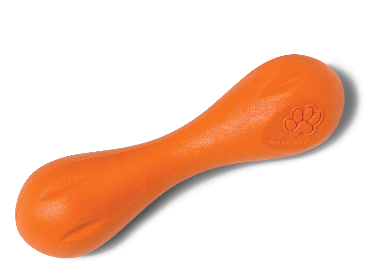 Hurley® Dog Toy for Chew, and Fetch: Tangerine / L