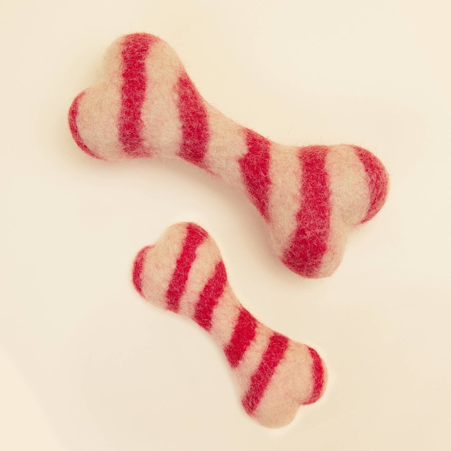 Modern Beast Candy Cane Wool Bone
