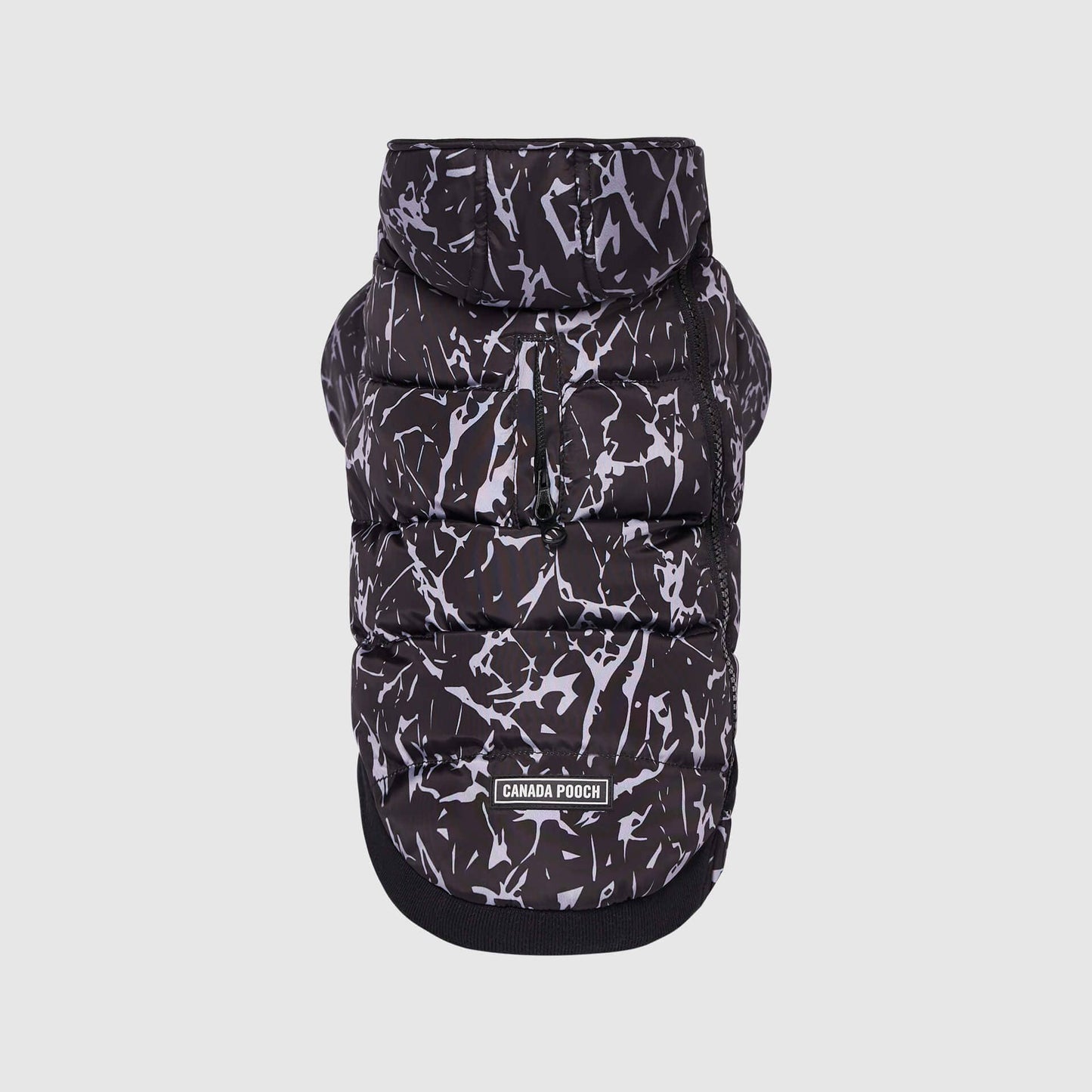 Prism Puffer- Dog Coat: Pink Houndstooth / 24