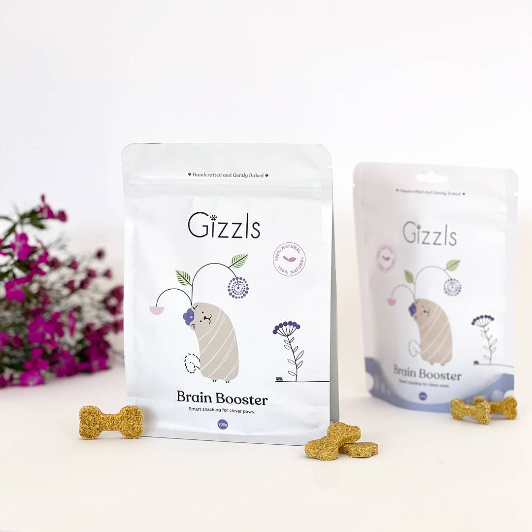 Gizzls Brain Booster Dog Treats (200g)