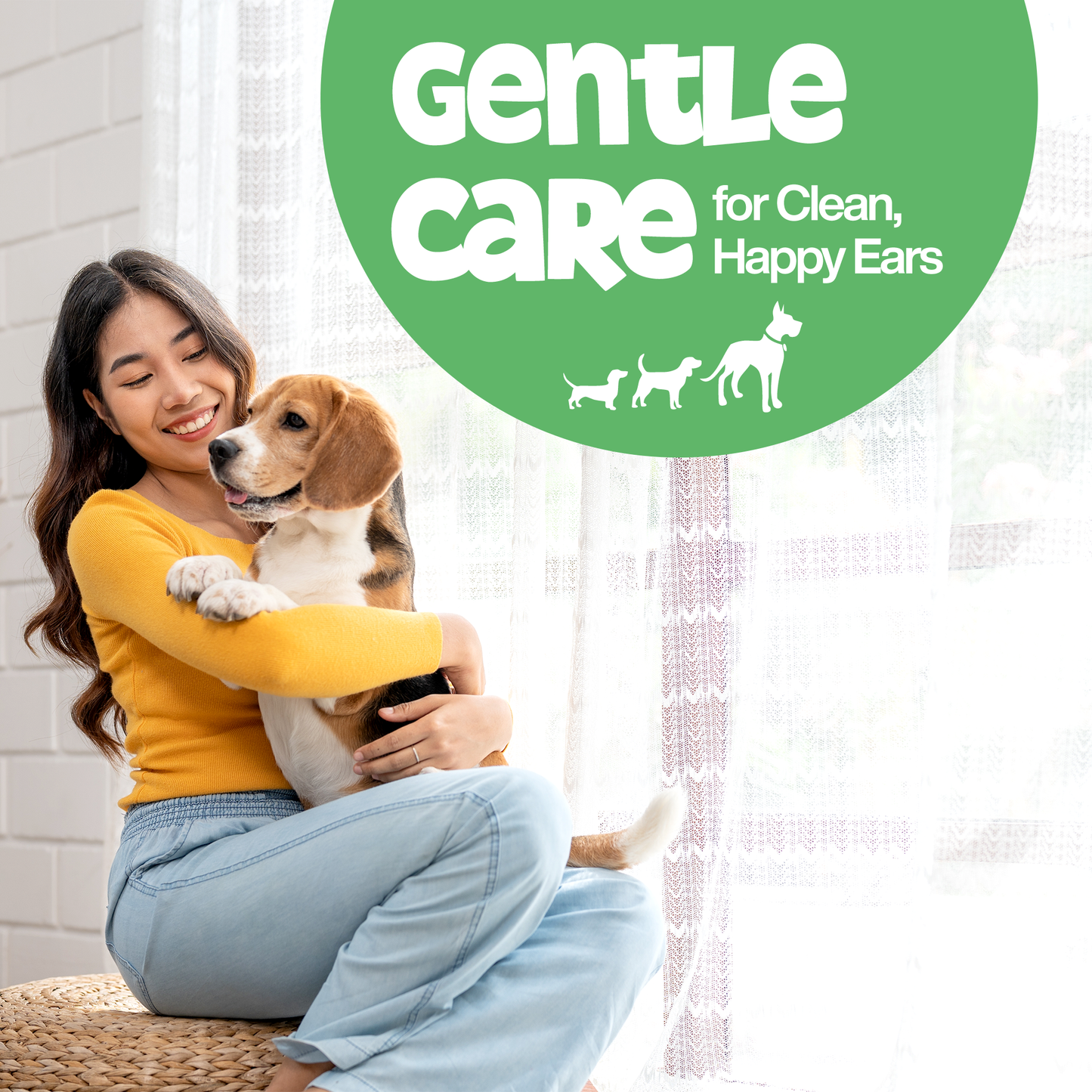 ROOFUS THE DOG Ear Wipes – Gentle, Hypoallergenic Ear Cleaner