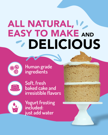 Puppy Cake - Dog Birthday Cake Mixes with Icing: Pumpkin (wheat-free)