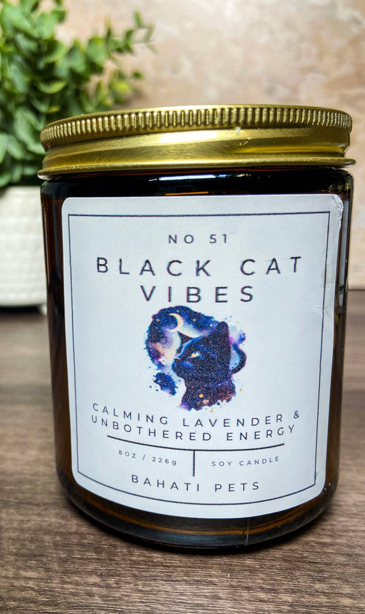 Black Cat Vibes Soy Candle
