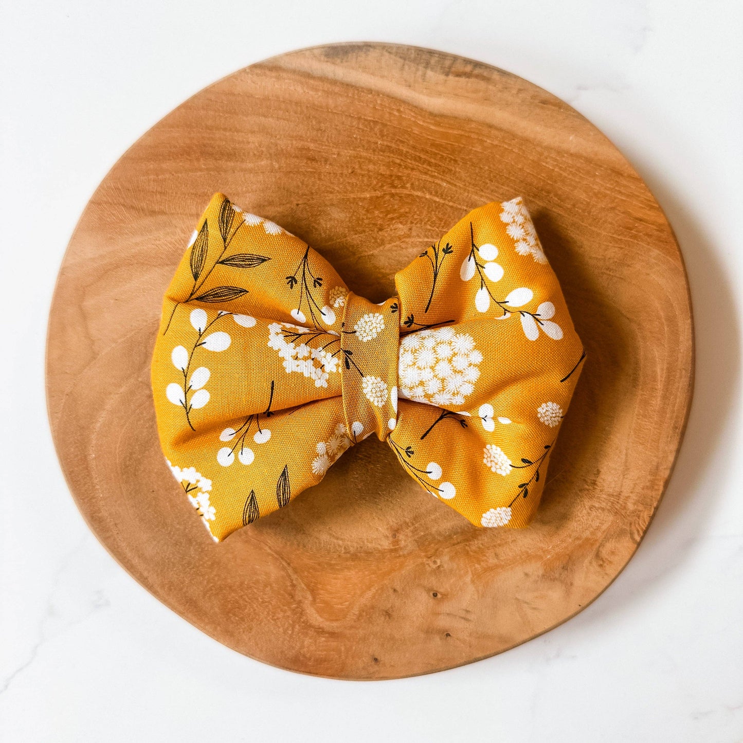 Marigold Meadow Plush Bow: Large